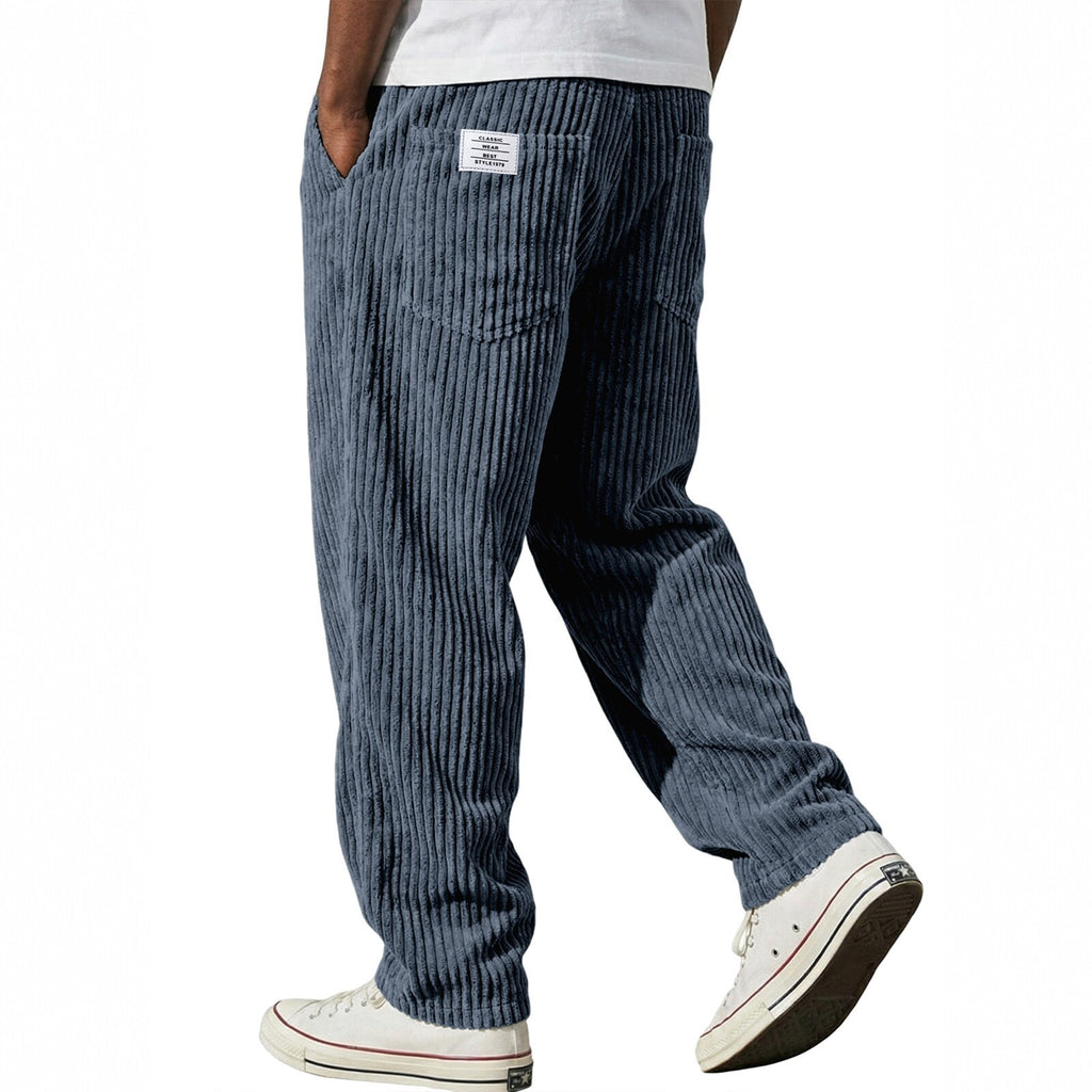 Pantalon Velours Côtelé  – Style Vintage Américain