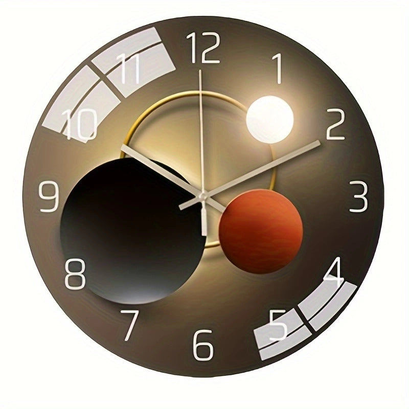 Horloge murale en verre trempé