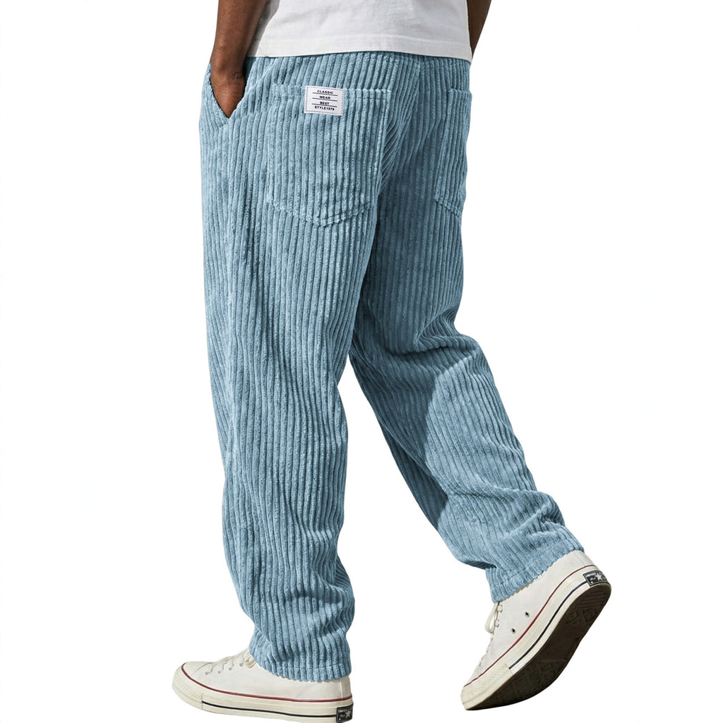 Pantalon Velours Côtelé  – Style Vintage Américain