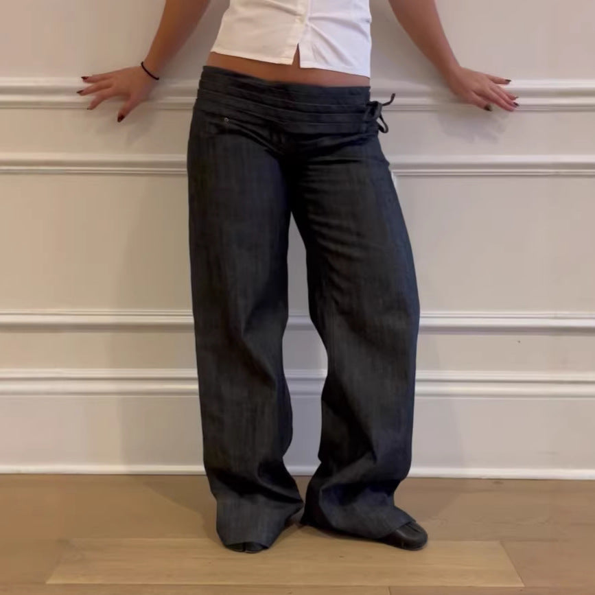 Pantalon Plissé & Décontracté – Coupe Fluide Tendance