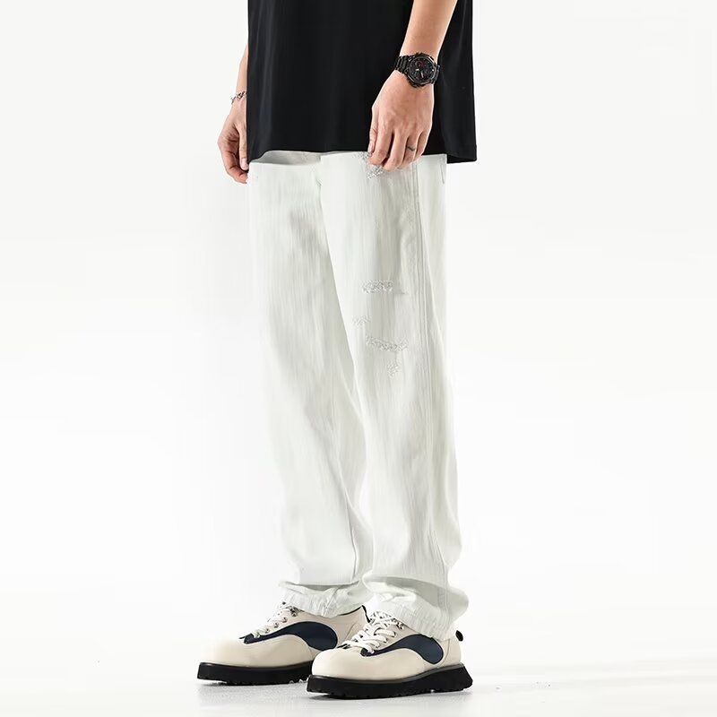 Pantalon Casual – Coupe Droite Style Hong Kong