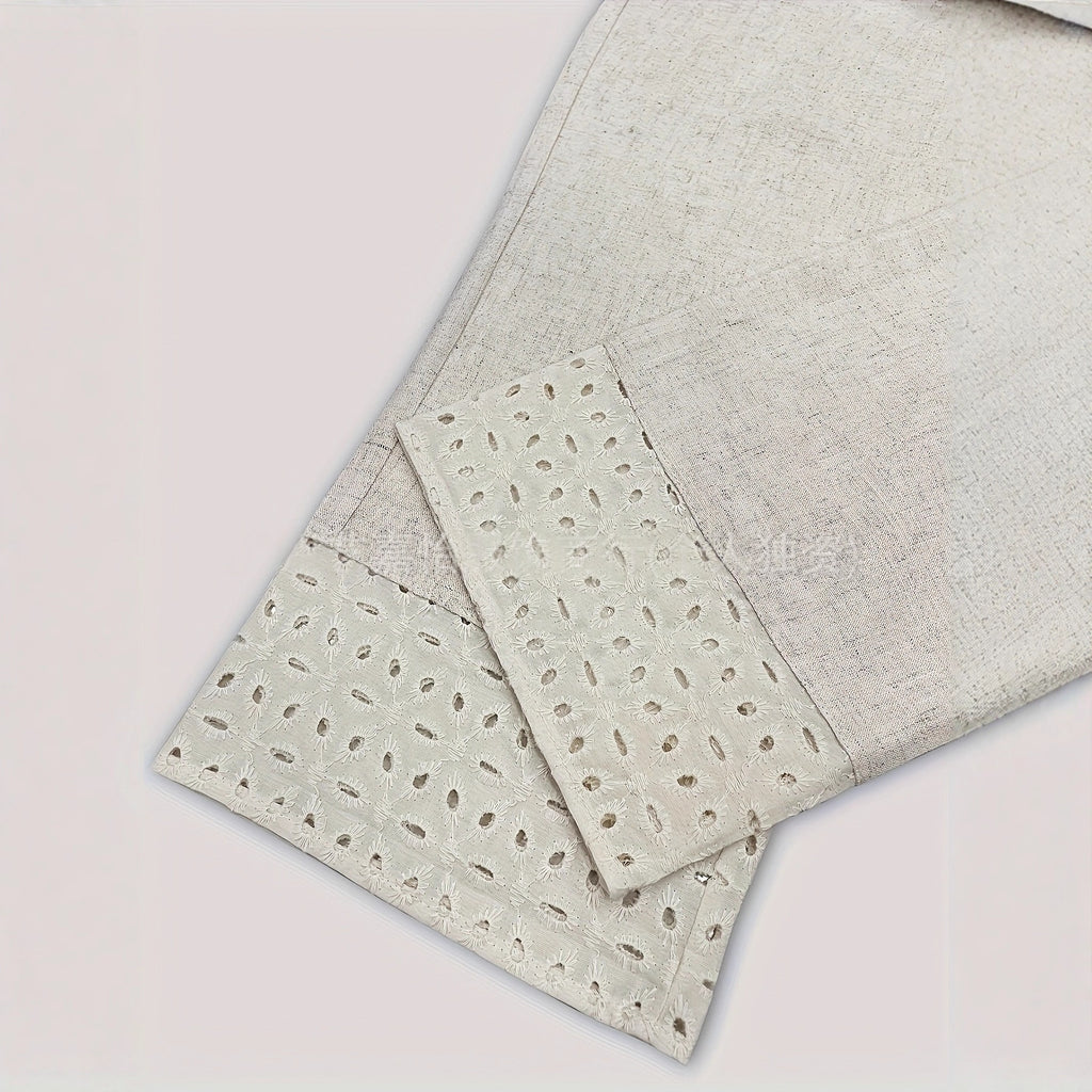 Pantalon Dentelle & Broderies Style Élégant