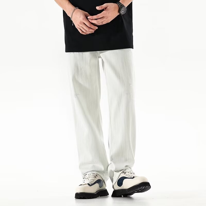 Pantalon Casual – Coupe Droite Style Hong Kong
