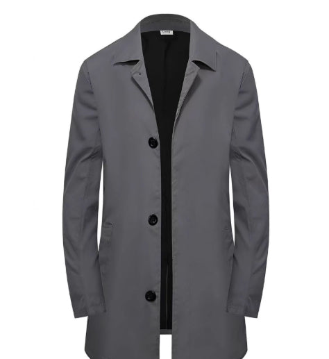 Trench Coat Classique Élégant – Coupe Slim & Style Bureau