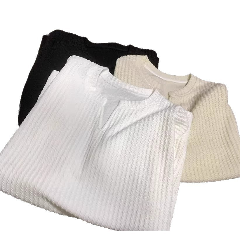 T-Shirt Col V Oversize – Basique Chic & Ultra Confort