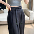 Pantalon décontracté jacquard fin