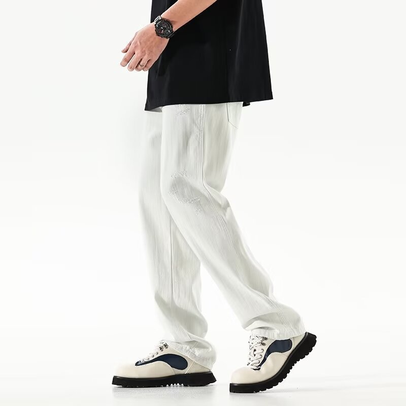 Pantalon Casual – Coupe Droite Style Hong Kong