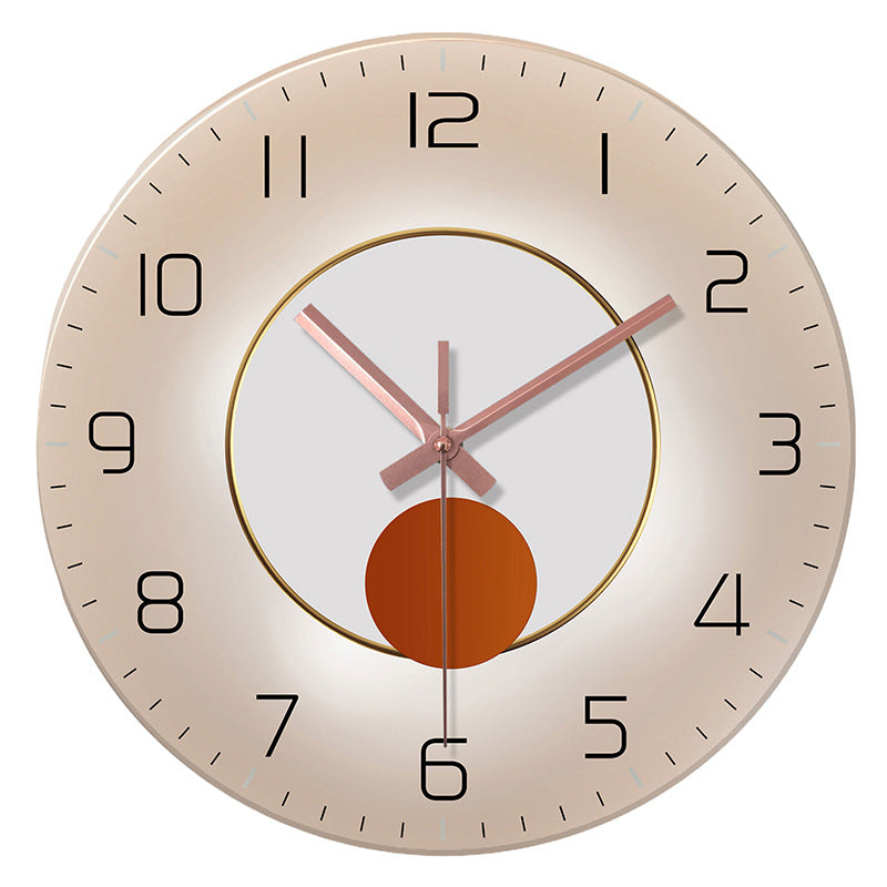 Horloge murale en verre trempé