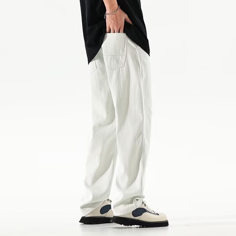 Pantalon Casual – Coupe Droite Style Hong Kong
