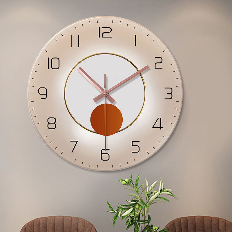 Horloge murale en verre trempé